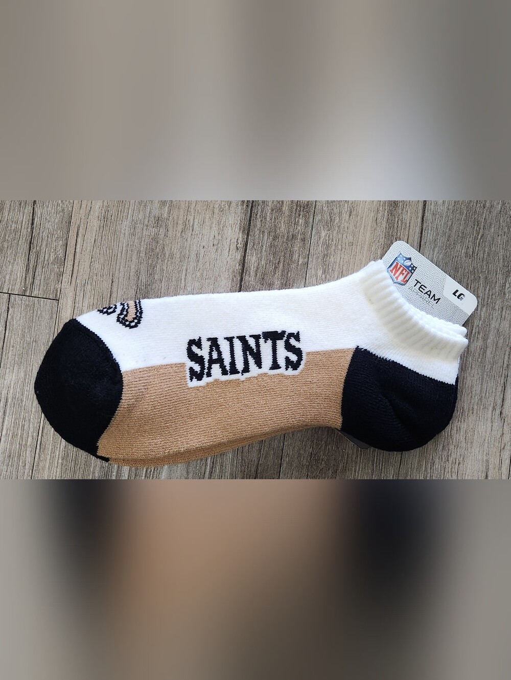New Orleans Saints Socks Mens Large (10-13) NFL football Sports